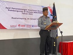 Komitmen Wujudkan WBK/WBBM, Lapas Kualasimpang Laksanakan Penandatanganan Komitmen Bersama