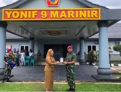 Yonif 9 Marinir Menerima Kunjungan Study Tour SMAN 6 Bandar Lampung