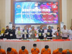 Selama Januari 2024, Polda Lampung Berhasil Ungkap Kasus Narkotika Seberat 38,19 Kg