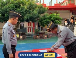 Siap WBBM ! Kepala LPKA Kelas I Palembang Pimpin Apel Penandatanganan Pakta Integritas