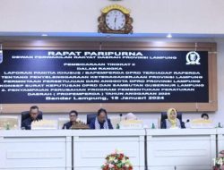 Sekdaprov Hadiri Paripurna DPRD Lampung, Pembicaraan Tingkat II
