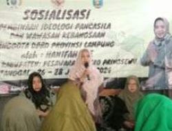 Anggota Komisi II DPRD Provinsi Lampung Sosialisasi Pembinaan Ideologi Pancasila
