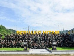 Jaga Ketahanan Fisik, Prajurit Yonif 9 Marinir Laksanakan Lari Lintas Alam