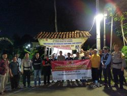 Kasat Binmas Polresta Bandar Lampung Sambangi Pos Kamling Ajak Warga Jaga Kamtibmas