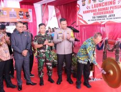 Polda Lampung Bentuk Kampung Damai Pemilu dan Kerukunan Yang Merupakan Inisiasi dari Kapolres Tulang Bawang