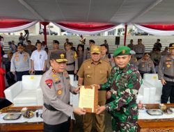 Ikuti Apel Bersama TNI–Polri, Korem 043/Gatam Siap Sukseskan Pemilu 2024 dan Siaga Bencana di Provinsi Lampung