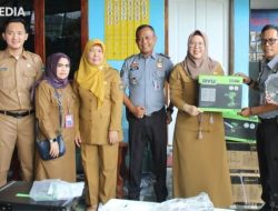 Lapas Muara Enim Terima Bantuan Peralatan Pertukangan dari Disperindag Kabupaten Muara Enim