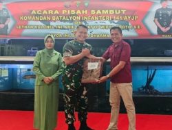 Lapas Muara Enim Ikuti Pisah Sambut Komandan Batalyon Infanteri 141 /AYJP