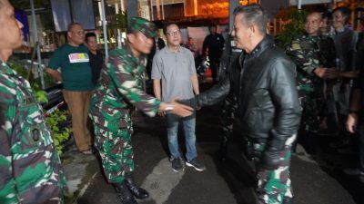 Patroli Malam Pangdam II/Swj, Cek TPS dan Pasukan Pengamanan