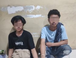 Dua Remaja Bawa Sajam Terjaring Patroli Gabungan Polresta Bandar Lampung dan Sat Brimobda Lampung