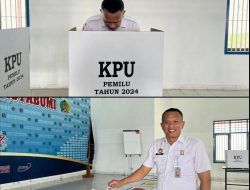 Pesta Demokrasi, Pegawai dan WBP Rutan Kelas IIB Kotabumi Gunakan Hak Pilih Pemilu 2024
