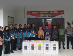 Sukses Gelar Pemilu, KPPS TPS Khusus Lapas Kelas IIB Tanjungpandan Serahkan Hasil Pemungutan Suara