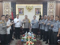 Perkuat Sinergitas, Kanwil Kemenkumham Lampung Lakukan Audiensi Dengan Polda Lampung