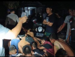 Gerebek Base Camp, Polresta Bandar Lampung Amankan 17 Remaja dan Sita Senjata Tajam