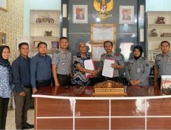 Kalapas kelas IIB Muara Enim Tandatangani MoU bersama Lembaga Biro Hukum Serasan (LBBHS)