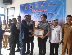 Jalin Sinergitas, Karutan Kelas IIB Sukadana Terima Penghargaan Atas Dedikasi Dalam Mendukung Program Kerja PWI Lampung Timur