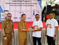 Kabupaten Tulang Bawang Pelopori Pembayaran Retribusi Secara Elektronik di Pasar
