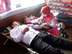 Sambut Hari Bhakti Pemasyarakatan, Lapas Kelas I Bandar Lampung Gelar Kegiatan Donor Darah