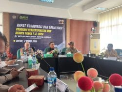 Rutan Kelas IIB Sukadana Hadiri Undangan Rakor Pensertipikatan BMN berupa Tanah TA 2024 Pada KPKNL Metro