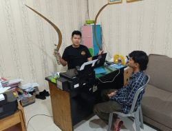Polresta Bandar Lampung Amankan Tiga Remaja yang Kedapatan Membawa Senjata Tajam