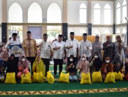 Danrem 043/Gatam Bersama Forkopimda Provinsi Lampung Laksanakan Safari Ramadhan di Masjid Agung Kalianda
