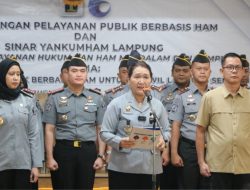 Wujudkan Pelayanan Publik Berbasis HAM, Kanwil Kemenkumham Lampung Gelar Pencanangan P2HAM dan Sinar Yankumham Lampung