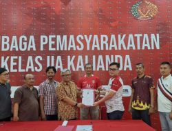 Lapas Kalianda Laksanakan Penyerahan Penunjukan Kerjasama Penyedia Jasa Kontruksi