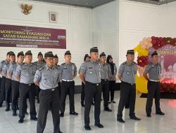 Karutan Kotabumi Beserta Jajaran Ikuti Apel Kesiapan Pengamanan Hari Raya Idul Fitri Secara Virtual