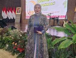 Dharma Wanita Kemenkumham Babel Tampil Dengan Tenun Cual di Fashion Show Ramadhan 1445 H
