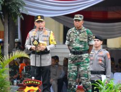 Hadiri Apel Gelar Pasukan, Danrem 043/Gatam Siap Dukung Operasi Ketupat Krakatau 2024