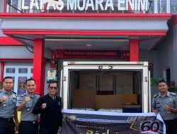Rangkaian HBP ke 60, Lapas Muara Enim Bagikan Takjil Kepada Masyarakat