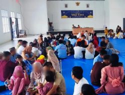 Berlangsung Kondusif, Rutan Kelas IIB Kotabumi Menerima Kunjungan Idul Fitri 1445 H
