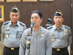 Pasca Libur Lebaran, Kanwil Kemenkumham Lampung Ikuti Apel Pagi dan Halal Bihalal 1445H