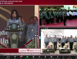 Kakanwil Harun Sulianto Ikuti Apel Pagi dan Halal Bihalal Secara Virtual, Plh Sekjen Kemenkumham Minta Jajaran Laksanakan Ini