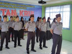 Rutan Kelas IIB Krui Ikuti Apel Pegawai dan Halal Bihalal Idul Fitri 1445H Secara Virtual