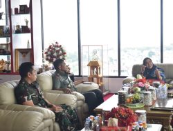 Danrem 043/Gatam Sambangi Kantor Walikota Bandar Lampung