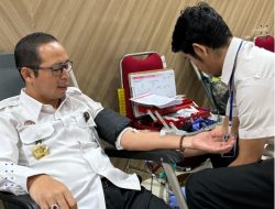 Sambut Peringatan Hari Bhakti Pemasyarakatan Ke-60, LPKA Kelas I Palembang Gelar Kegiatan Donor Darah