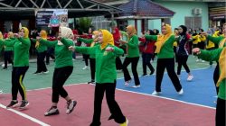 Rangkaian Hari Bhakti Pemasyarakatan Ke-60, PIPAS Lampung Gelar Senam Bersama Dan Pemeriksaan Kesehatan