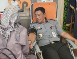 Peduli Terhadap Sesama, Kadivpas Kemenkumham Babel dan Petugas Lapas Tanjungpandan Gelar Aksi Donor Darah