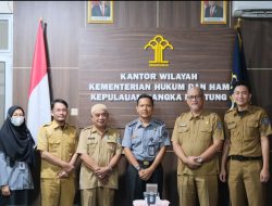Pemkab Bangka Tengah Konsultasikan Raperbup Hak Keuangan DPRD ke Kemenkumham Babel