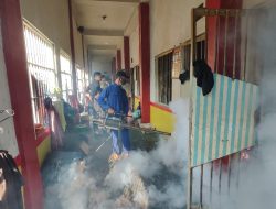 Cegah DBD, Lapas Kelas IIA Kotabumi Lakukan Fogging di Blok Hunian Warga Binaan