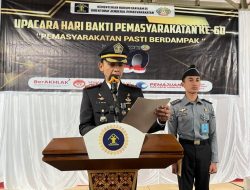 Lapas Kelas III Pagar Alam Gelar Upacara dan Syukuran Hari Bhakti Pemasyarakatan Ke-60