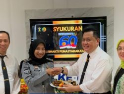 Ungkap Syukur, LPKA Kelas I Palembang Gelar Acara Potong Tumpeng Pada Puncak Peringatan HBP Ke-60