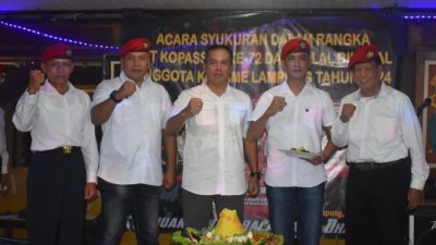 Peringati HUT Kobame Ke-72, Kasrem 043/Gatam Berpesan Tetap Jaga Kekompakan dan Silaturahmi