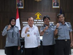 Kakanwil Kemenkumham Babel Beri Pembekalan Kepada 10 CPNS Penjaga Tahanan