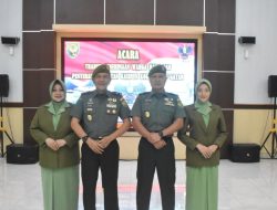 Danrem 043/Gatam Pimpin Tradisi Penerimaan Warga Baru dan Penyerahan Jabatan Kasiren Korem 043/Gatam