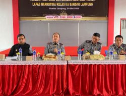 Tingkatkan Tugas Pokok dan Fungsi Pengamanan, Kalapas Narkotika Bandar Lampung Tekankan Pencegahan
