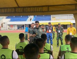 Danrem 043/Gatam Pantau Langsung Pelaksanaan Tes Kesegaran Jasmani Calon Taruna Akademi TNI TA 2024