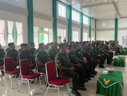Kumdam II/Sriwijaya Beri Penyuluhan Hukum Kepada Prajurit Serta PNS dan Anggota Persit Jajaran Korem 043/Gatam