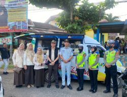 Jasa Raharja Perwakilan Kotabumi Bersama Mitra Lakukan Operasi Gabungan di Tugu Alamsyah Lampung Utara